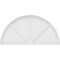 Ekena Millwork Half Round 3 Spoke Architectural Grade PVC Pediment, 60"W x 30"H x 2"P PEDPS060X300HRO03 - alternate 4